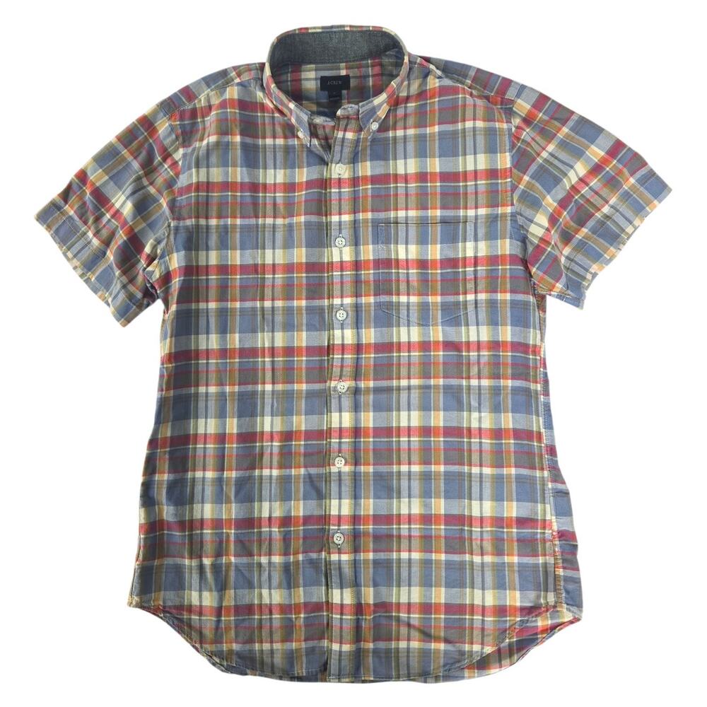 J.Crew | Plaid Short-Sleeve Button-Down Shirt | Size Small